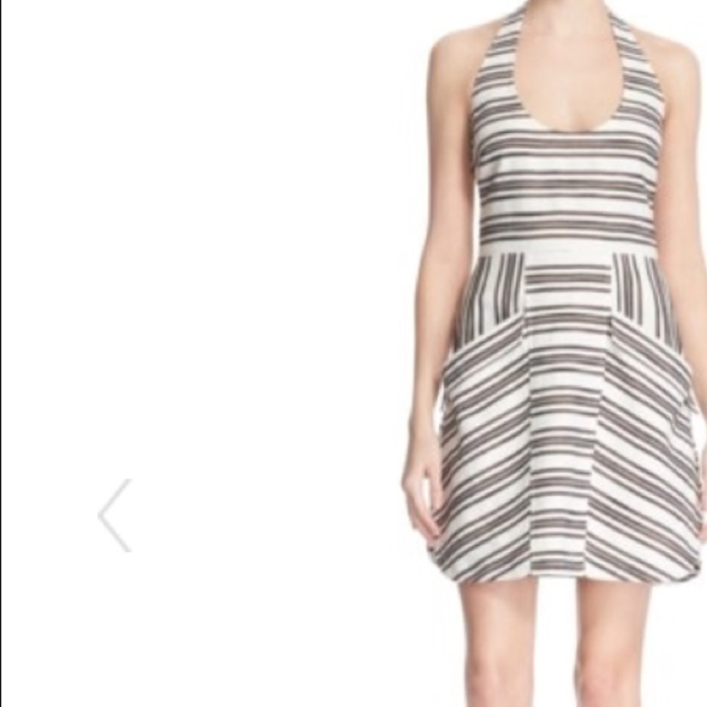 New partial tag A.L.C Hudson stripe halter size 12